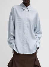 Linus Check Oversized Shirt | Tibi