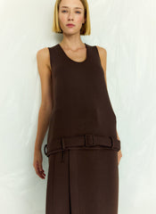 Bonded Viscose Tank Top | Tibi