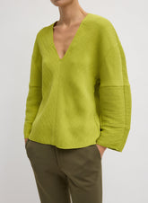 Viscose Plisse Hinged Long Sleeve Top | Tibi