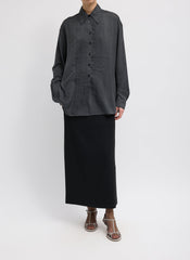 Silk Voile Easy Pintucked Shirt | Tibi