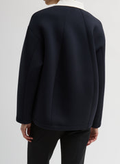 Bonded Viscose Sculpted Polo | Tibi