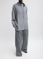 Sheer Wool Gauze Oversized Shirt | Tibi