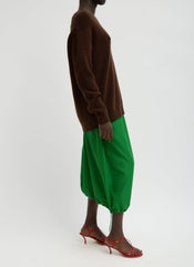Italian Sporty Nylon Midi Anorak Skirt | Tibi