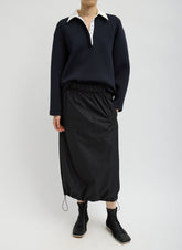 Italian Sporty Nylon Midi Anorak Skirt | Tibi