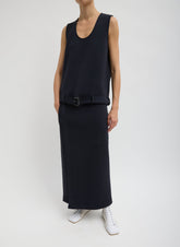 Bonded Viscose Maxi Wrap Skirt | Tibi