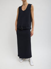 Bonded Viscose Maxi Wrap Skirt | Tibi