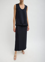Bonded Viscose Maxi Wrap Skirt | Tibi