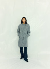 Tech Gingham Slip Skirt | Tibi