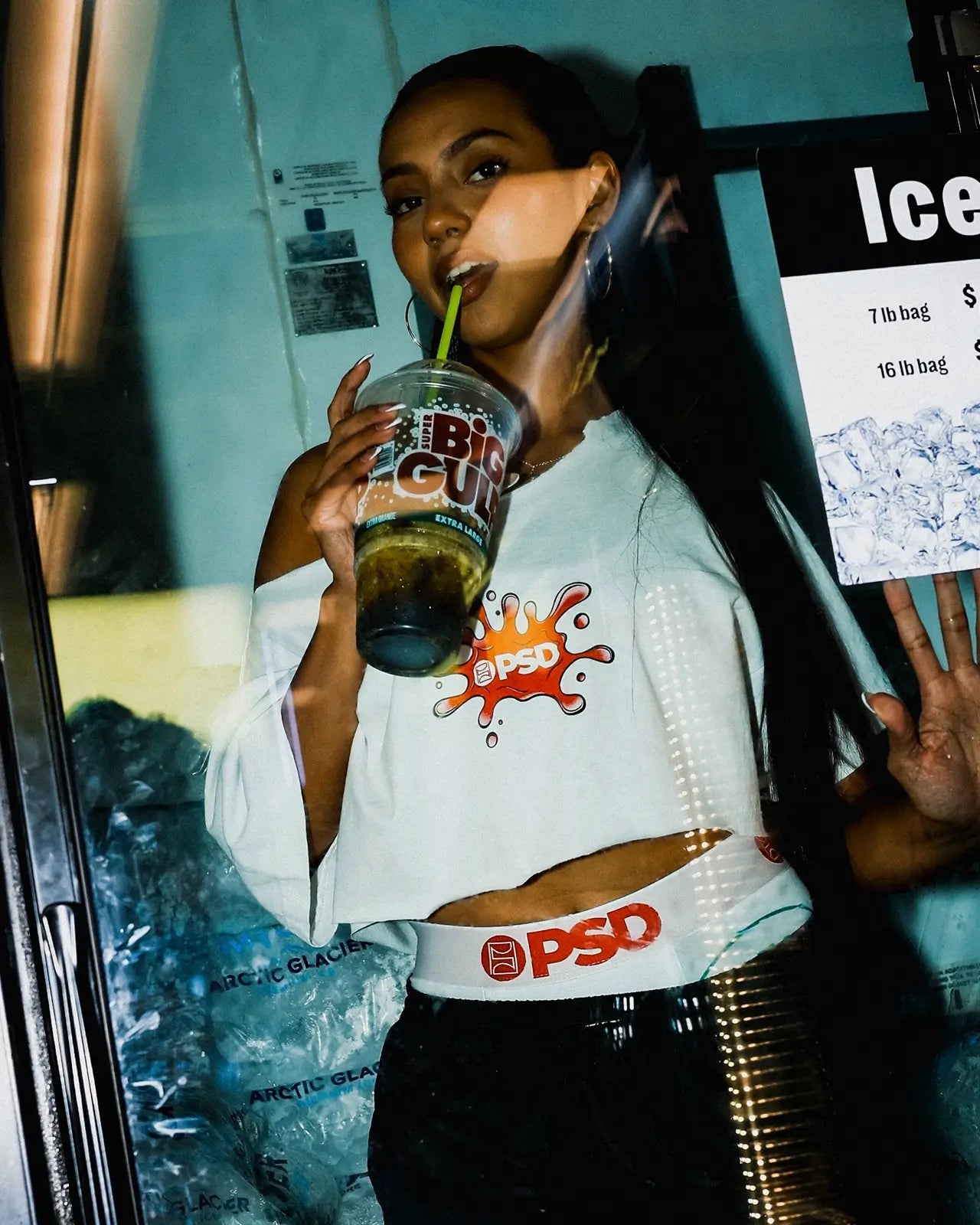 PSD CHRY SLURPEE WHT TEE MULTI - TOPS
