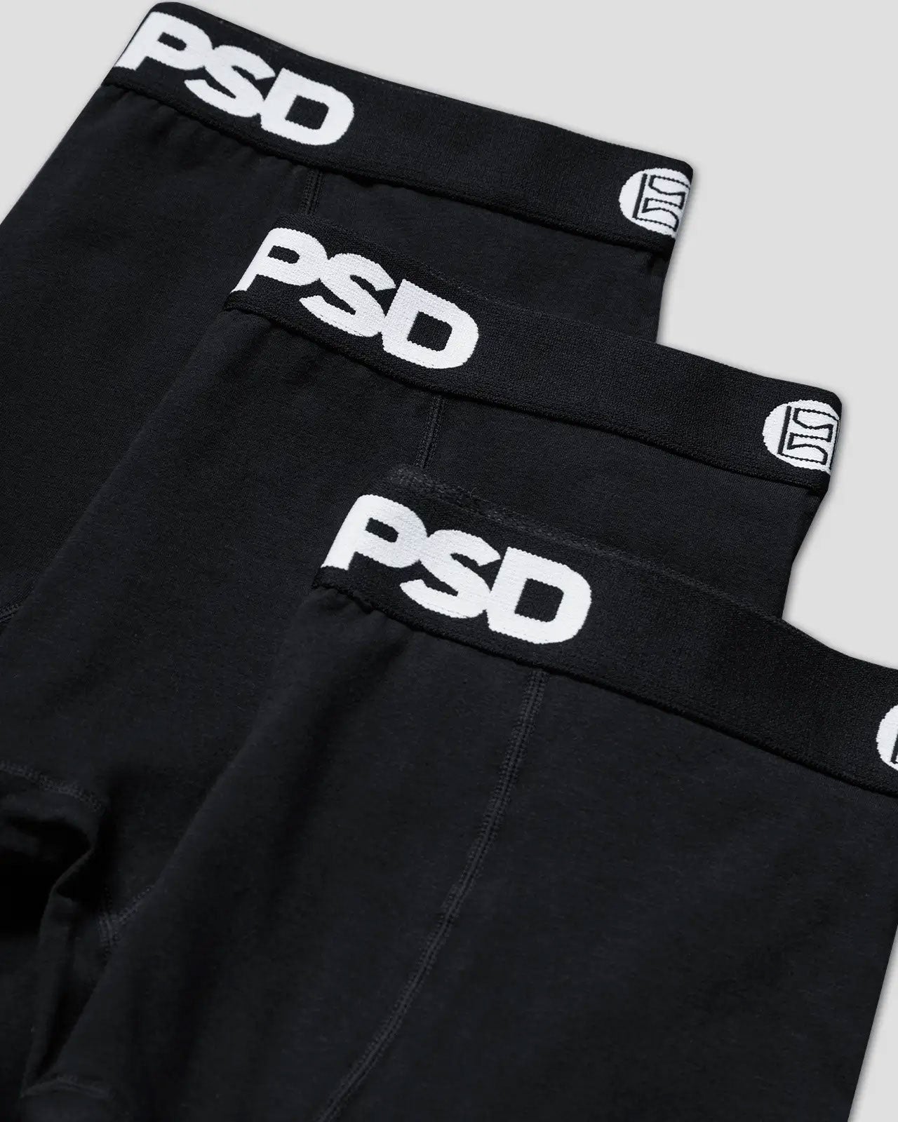 PSD Solids 3 Pack - Black - Standard Length - Cotton
