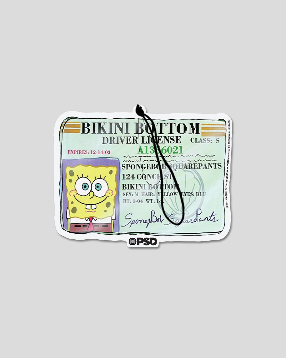 PSD 3 Pack - SpongeBob License - Air Freshener
