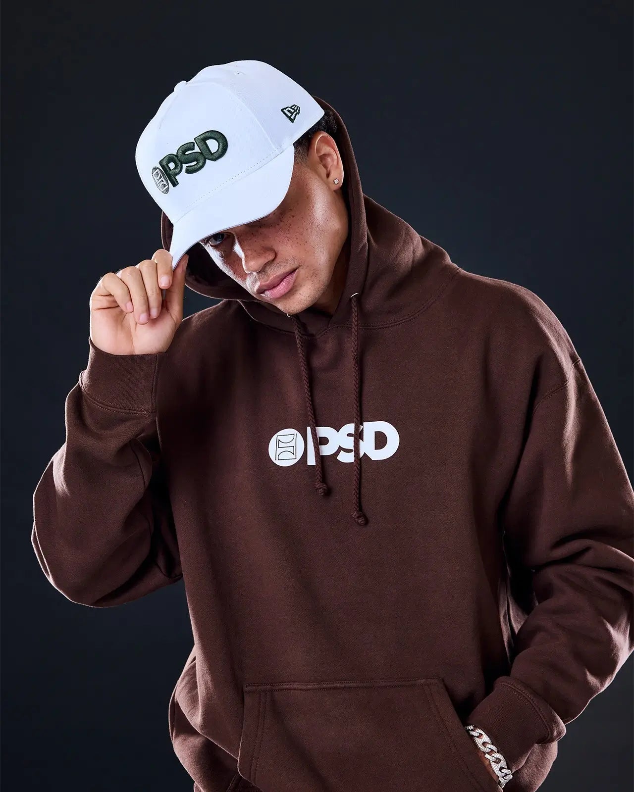 PSD New Era x PSD Logo Hat White/Green - ACCESSORIES