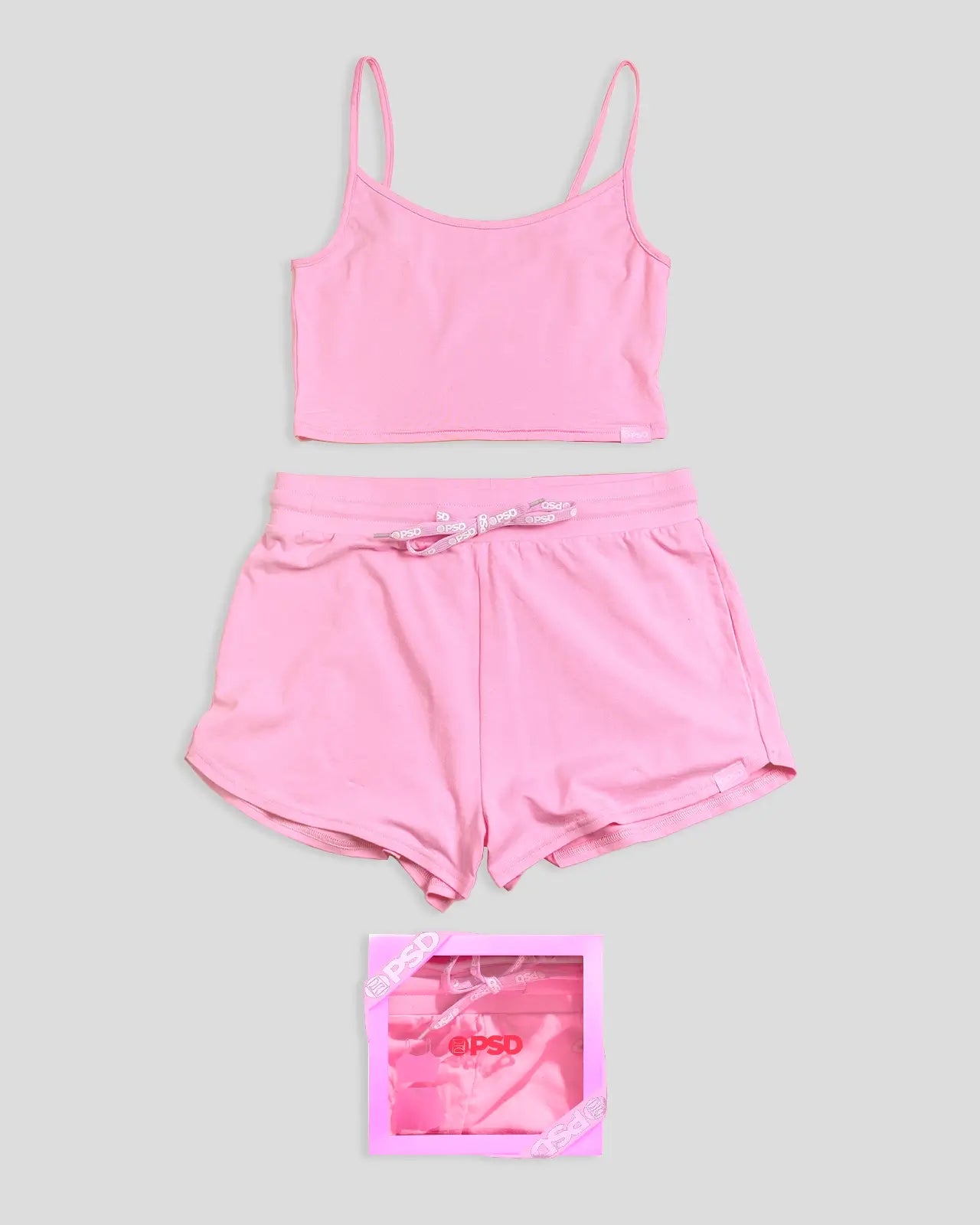 PSD Bubblegum Pink Modal - Cami Sleep Set - Cami Sleep Set