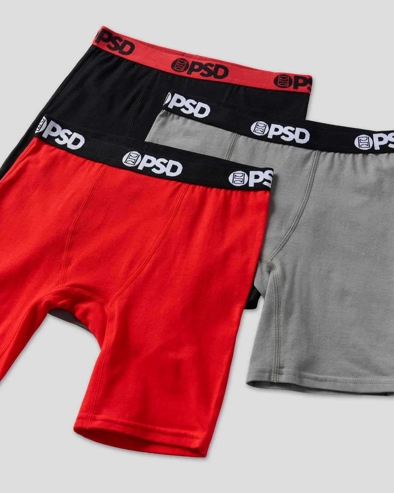 PSD Solids 3 Pack - Heat - Youth Underwear - Cotton