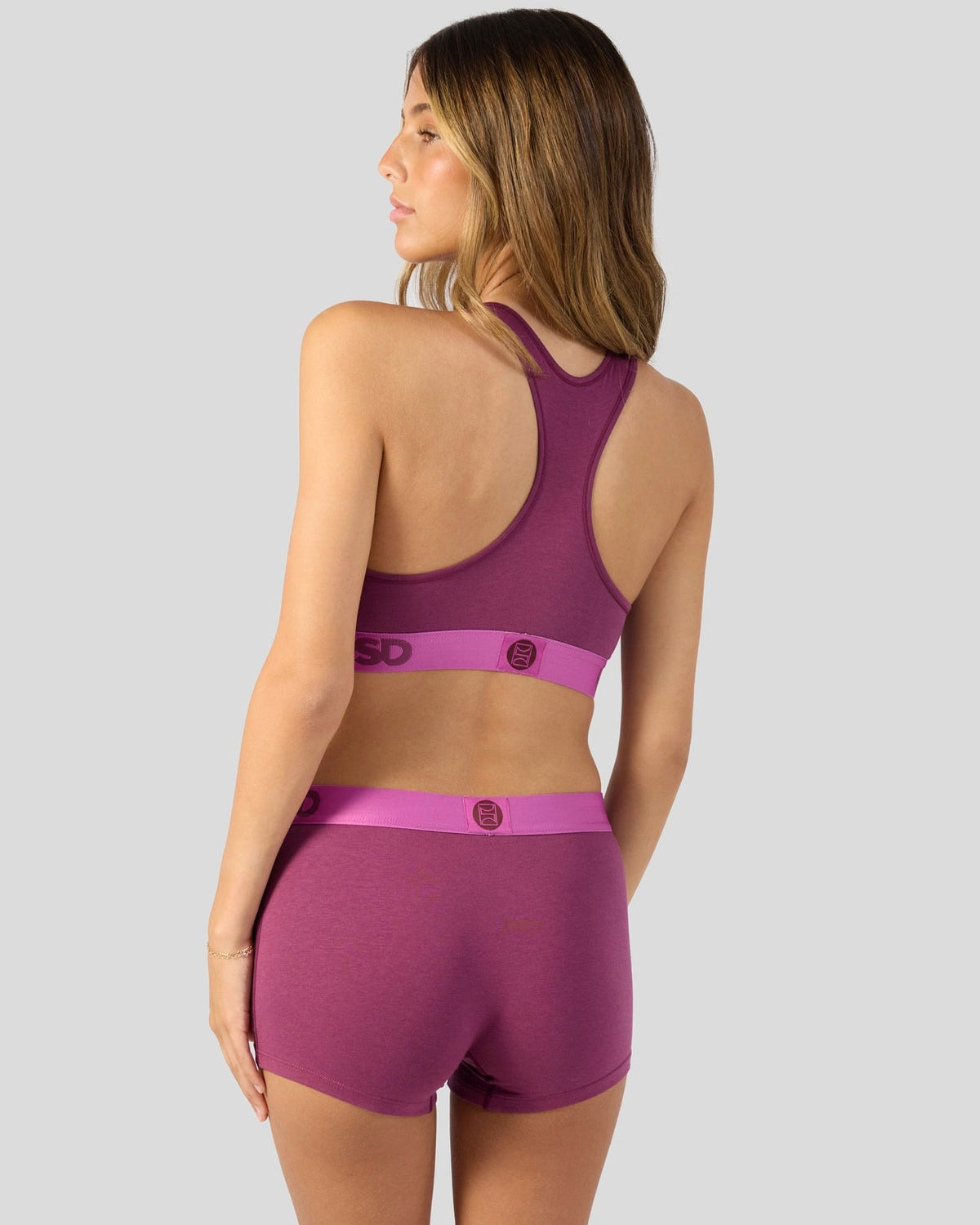 PSD Modal Solids - Mag Purp - Sports Bra - Modal