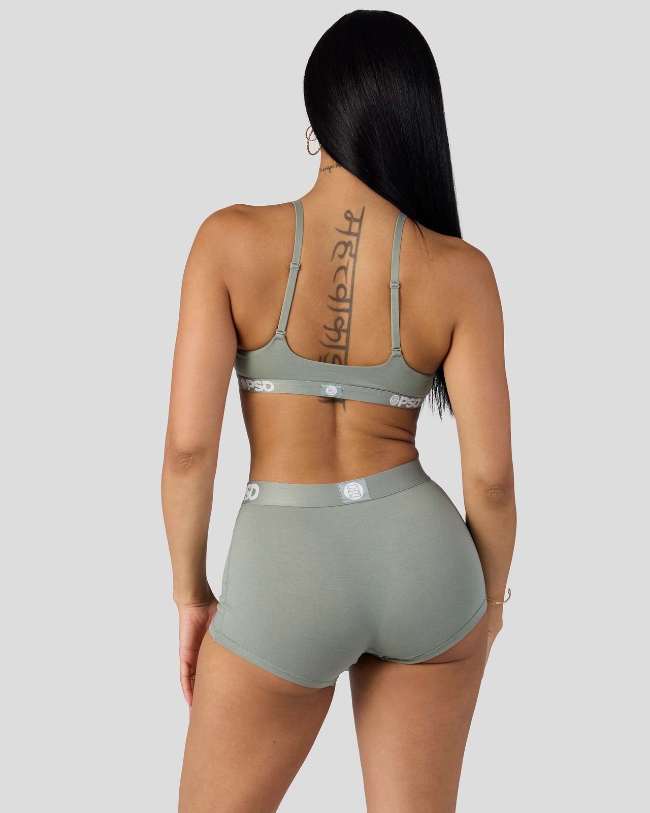 PSD Modal Solids - Sage - Scoop Bralette - Modal