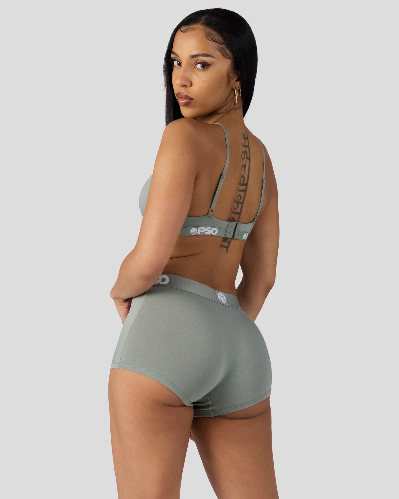 PSD Modal Solids - Sage - Triangle Bralette - Modal