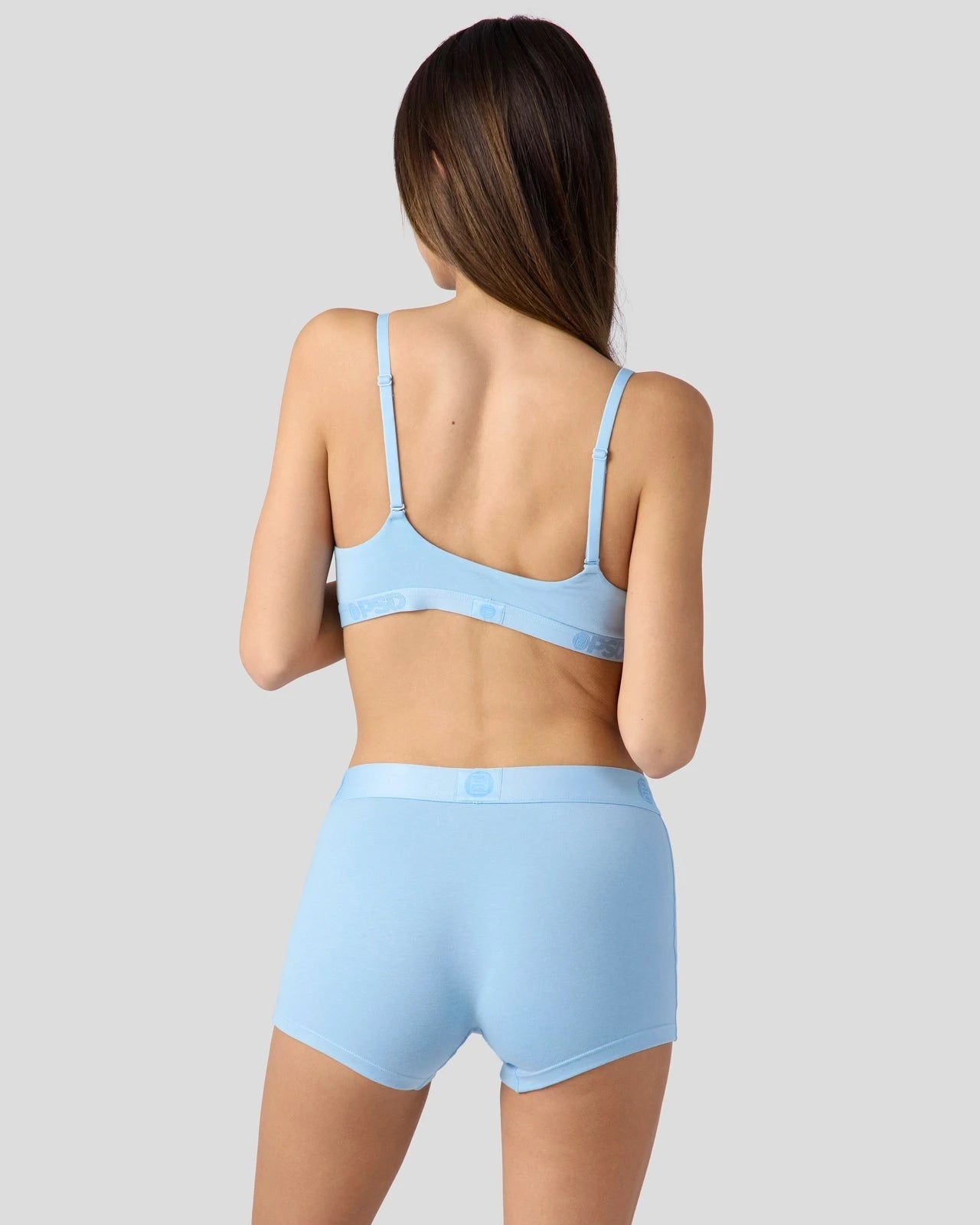 PSD Modal Solids - Baby Blue - Scoop Bralette - Modal