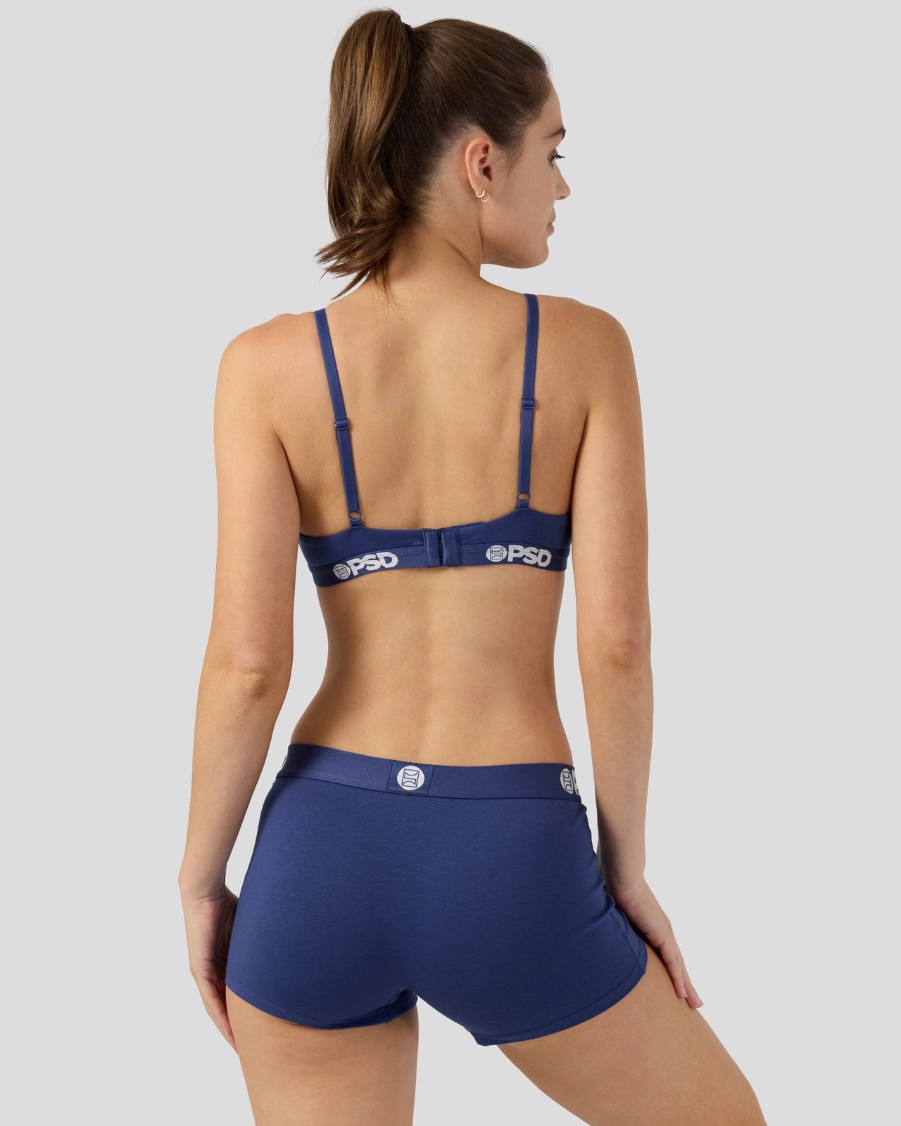 PSD Modal Solids - Navy - Triangle Bralette - Modal