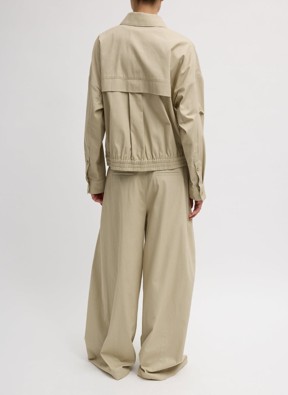 Luxe Spring Twill Bomber | Tibi