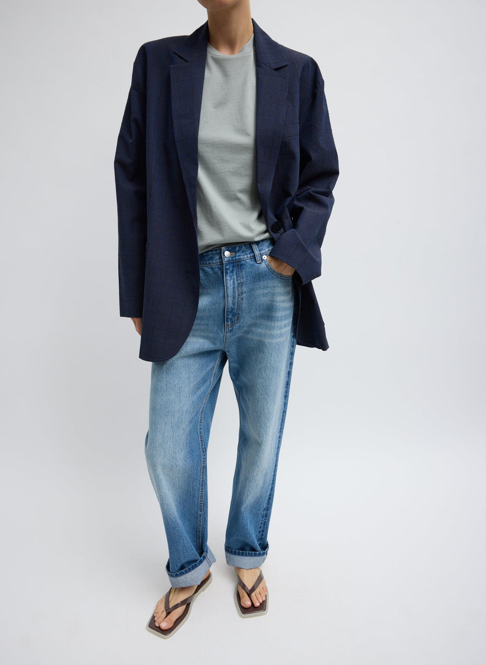 Menswear Crepon Liam Blazer | Tibi