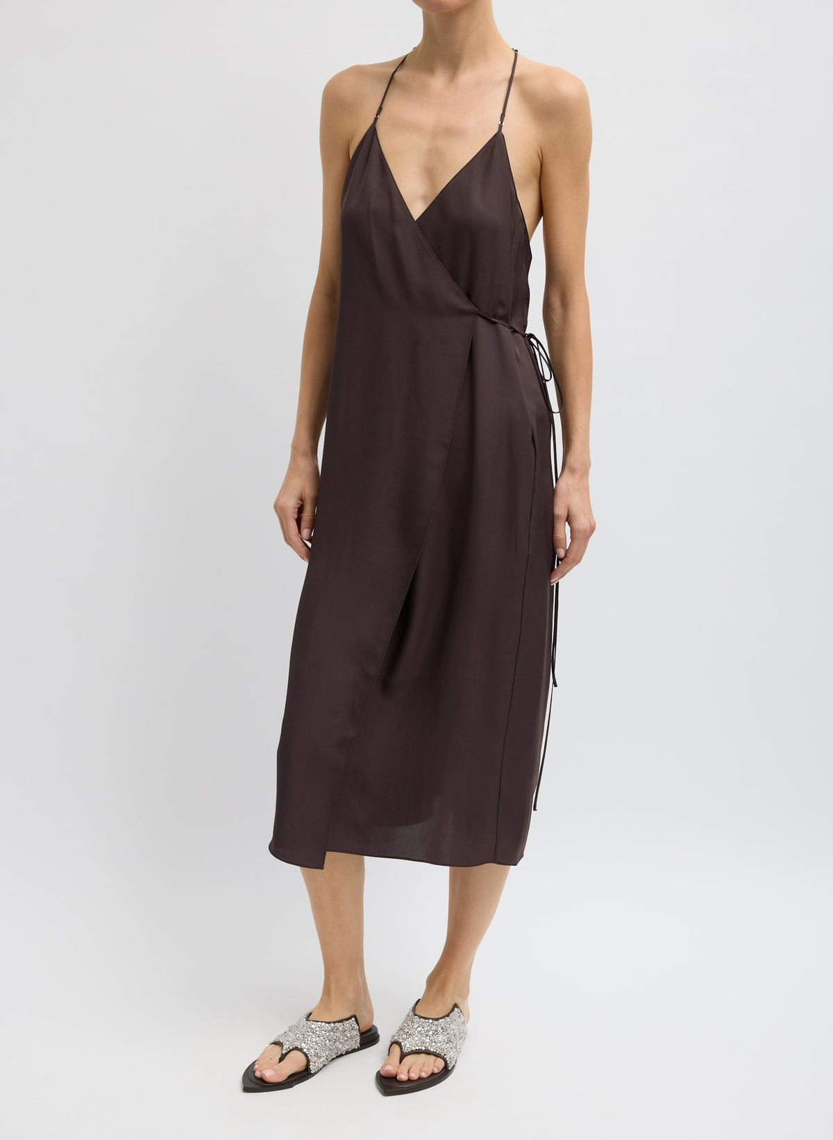 Summer Slip Wrap Dress | Tibi