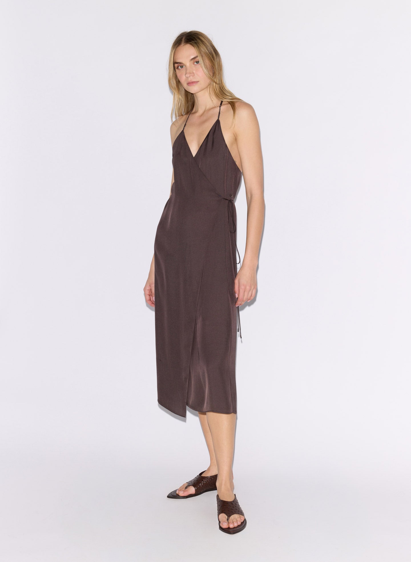 Summer Slip Wrap Dress | Tibi