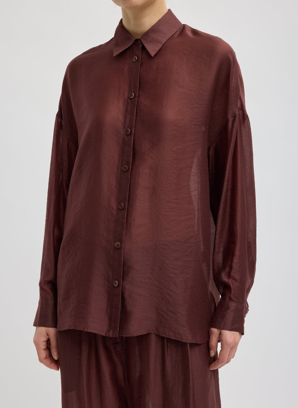 Summer Voile Oversized Shirt | Tibi