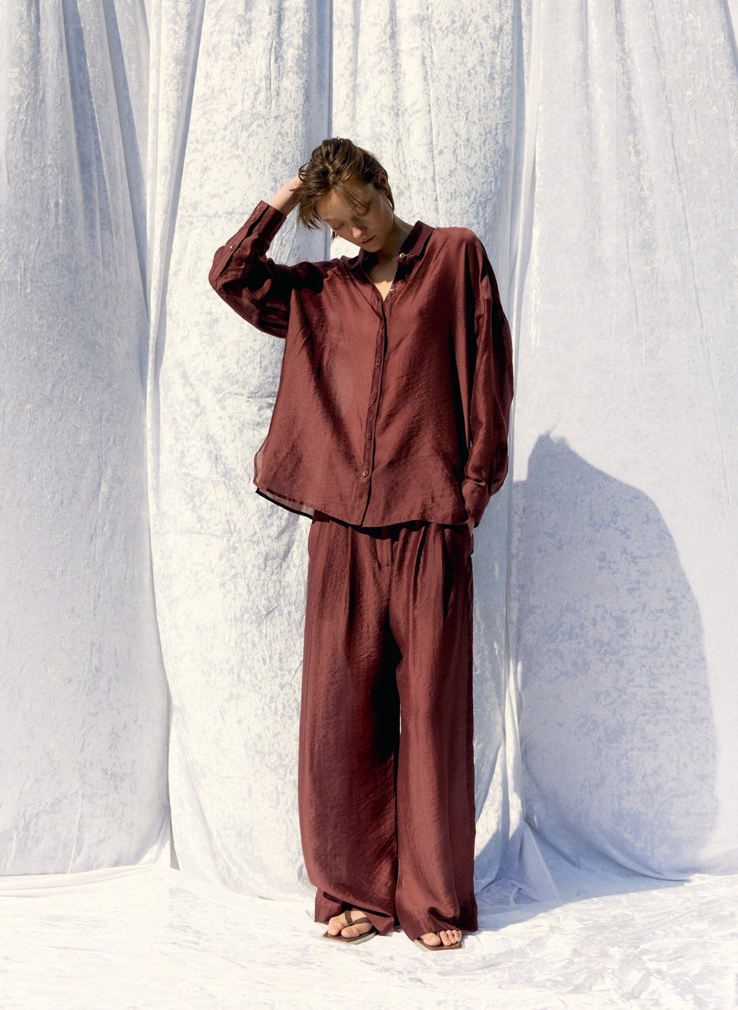 Summer Voile Oversized Shirt | Tibi