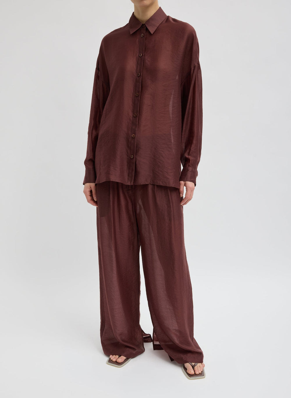 Summer Voile Oversized Shirt | Tibi