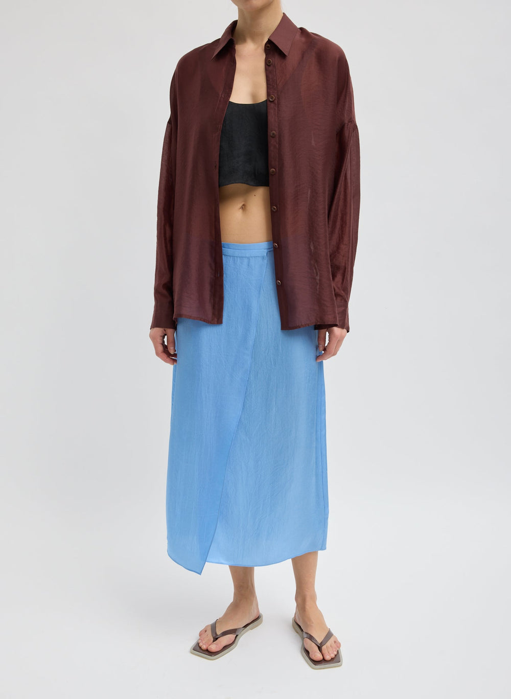Summer Voile Oversized Shirt | Tibi