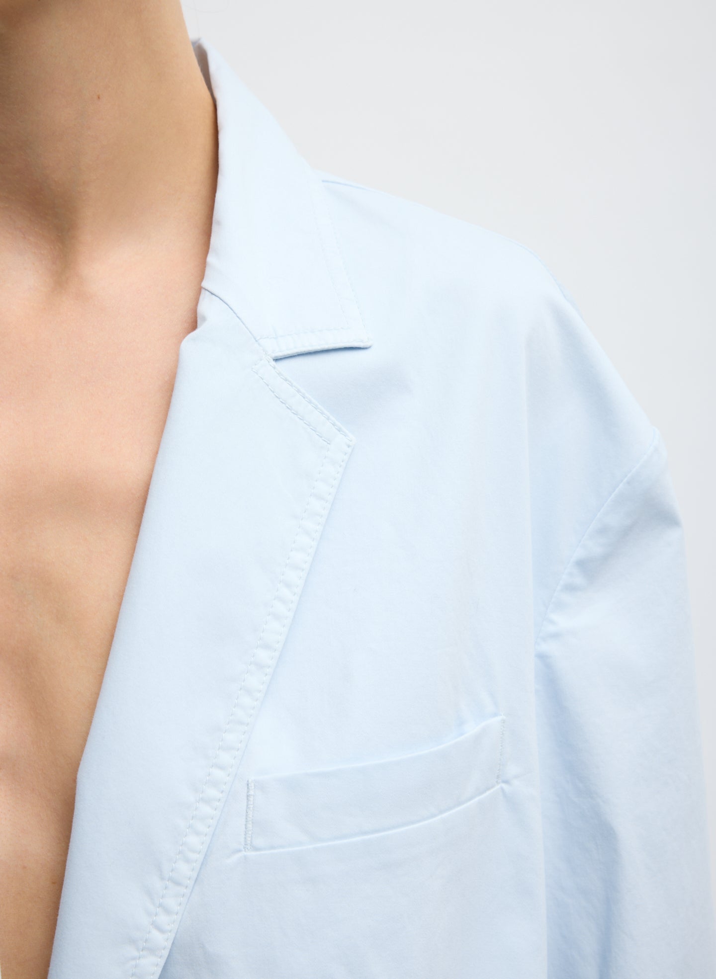 Garment Dyed Silky Cotton Liam Blazer | Tibi
