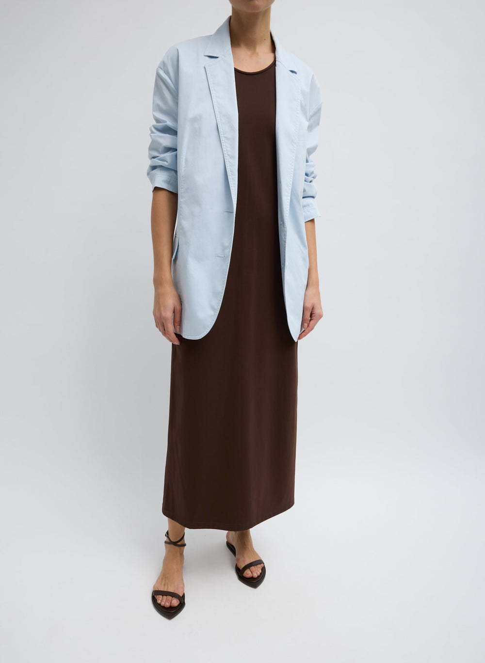 Garment Dyed Silky Cotton Liam Blazer | Tibi