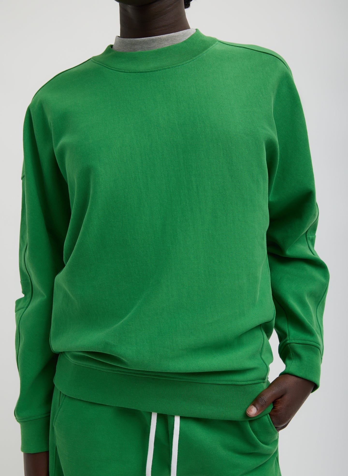 Cocoon Crewneck Sweatshirt | Tibi
