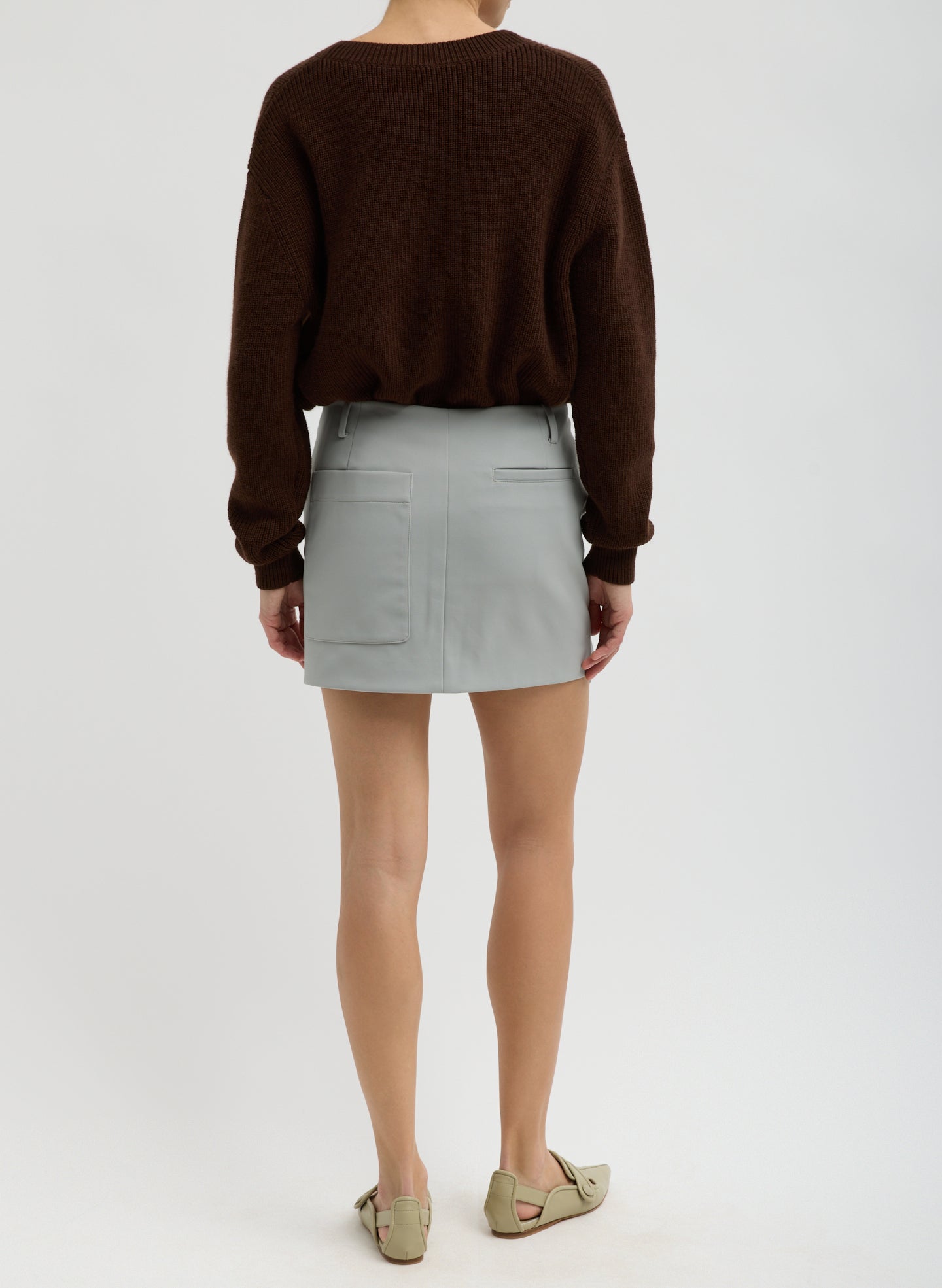 Compact Tech Knit Mini Skirt | Tibi
