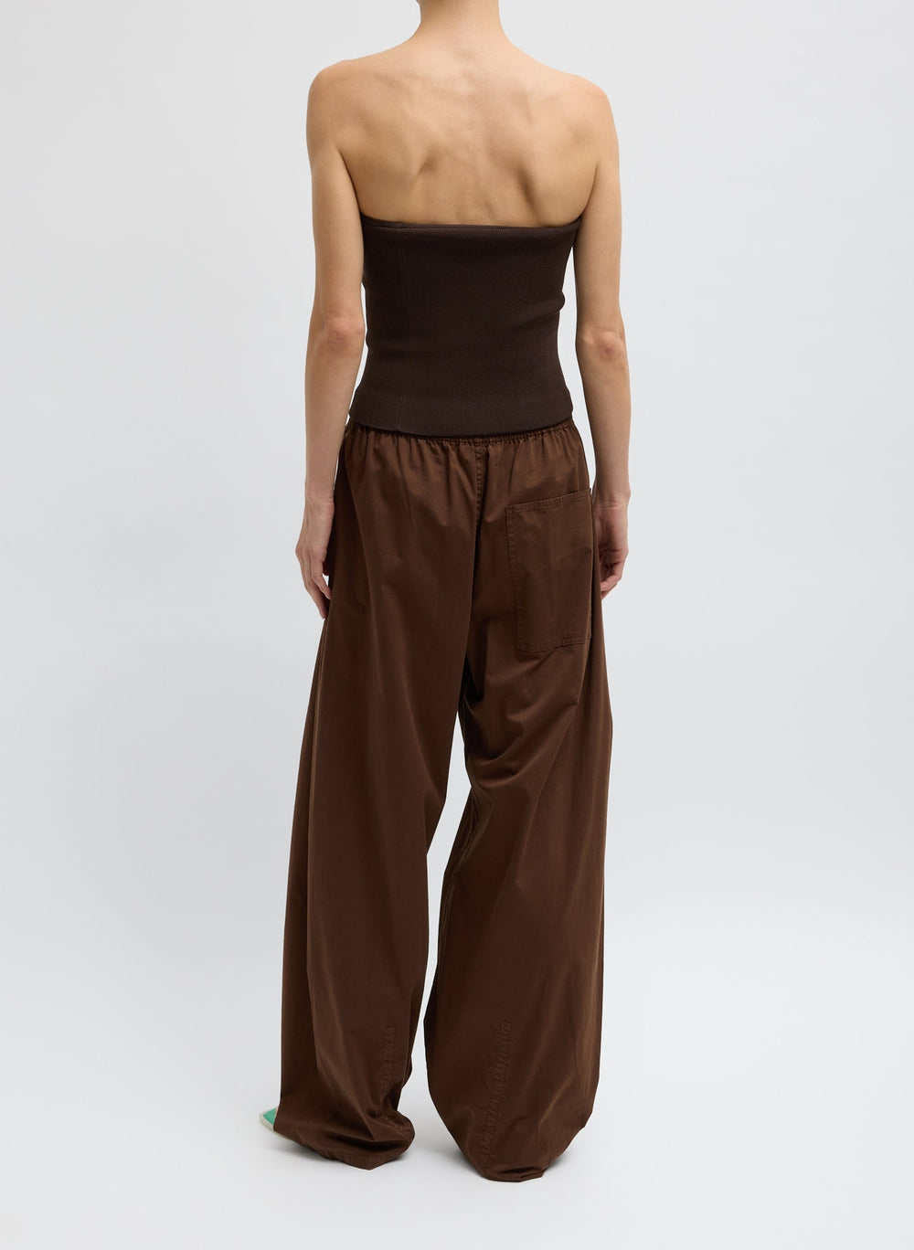 Garment Dyed Silky Cotton Winslow Pull On Pant | Tibi