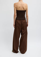 Garment Dyed Silky Cotton Winslow Pull On Pant | Tibi