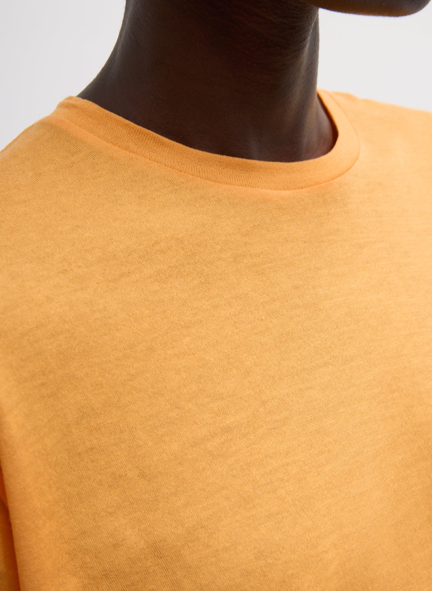 Sheer Crepe Knit Crewneck Unisex Long Sleeve T-Shirt | Tibi