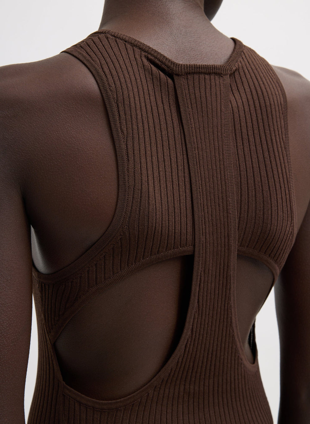 Ribbed Sweater Cut Out Tank | Tibi