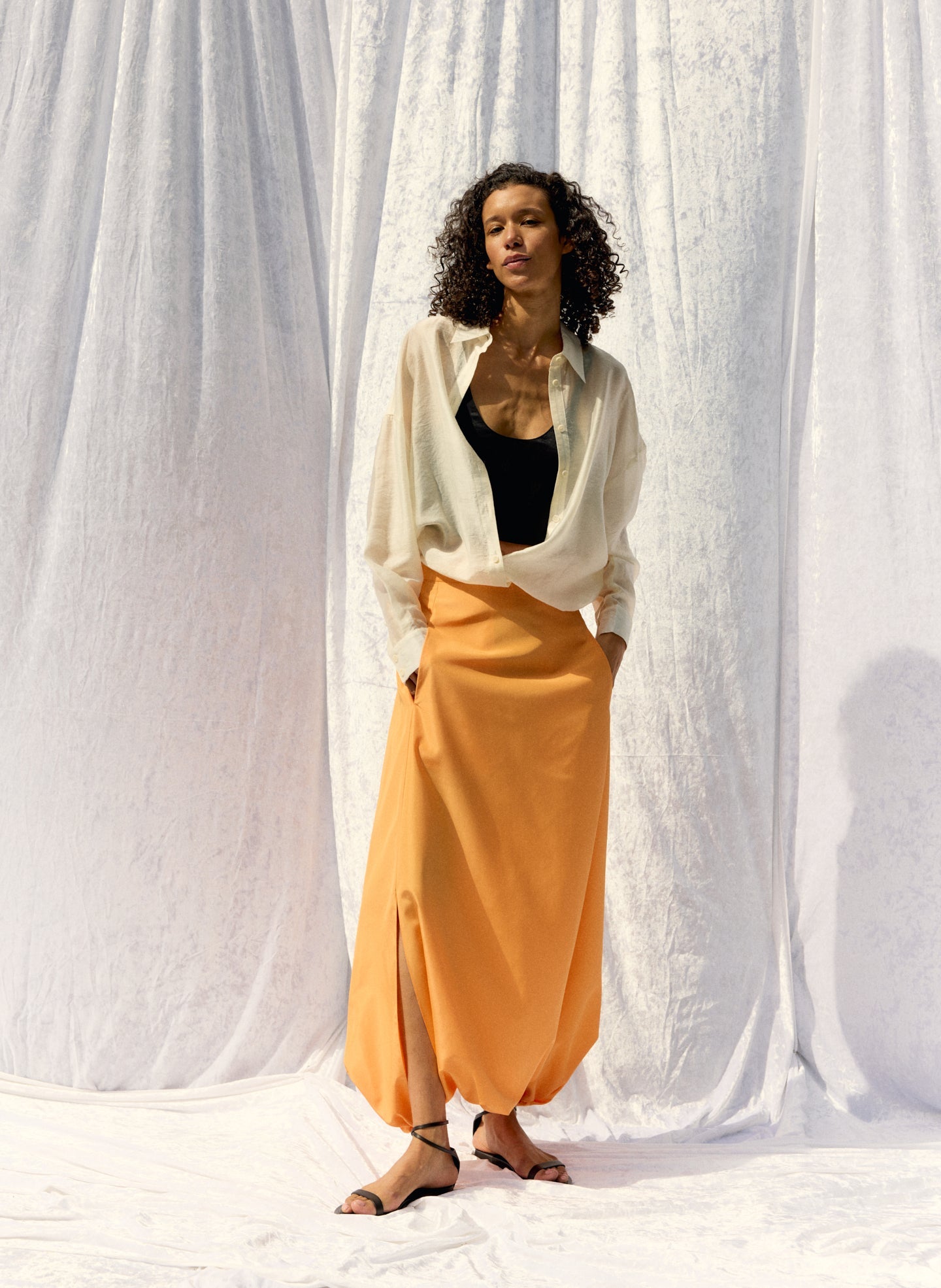 Summer Voile Oversized Shirt | Tibi