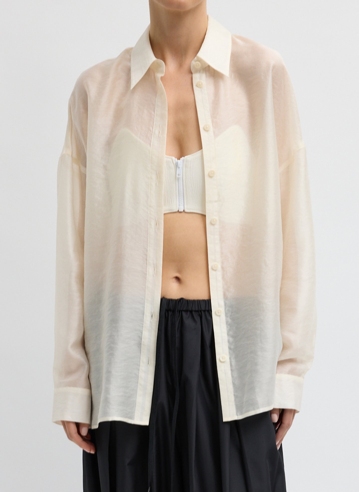 Summer Voile Oversized Shirt | Tibi