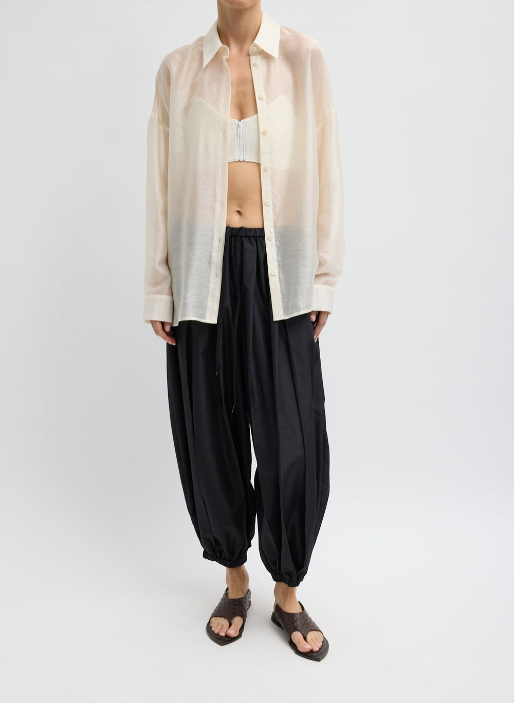 Summer Voile Oversized Shirt | Tibi