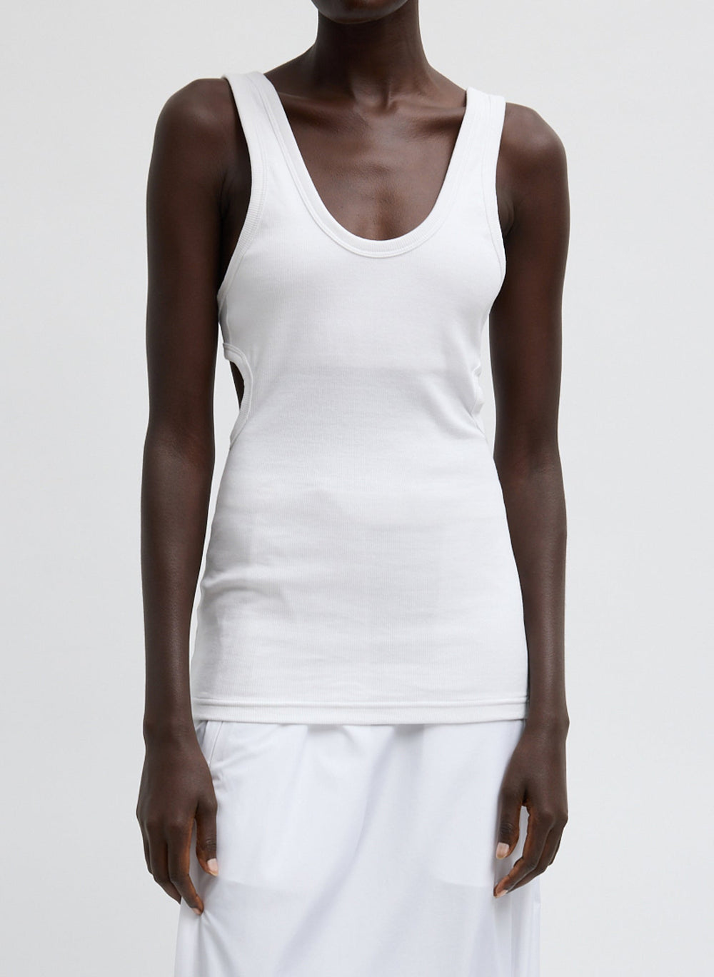 Ribbed Racerback Tank | Tibi