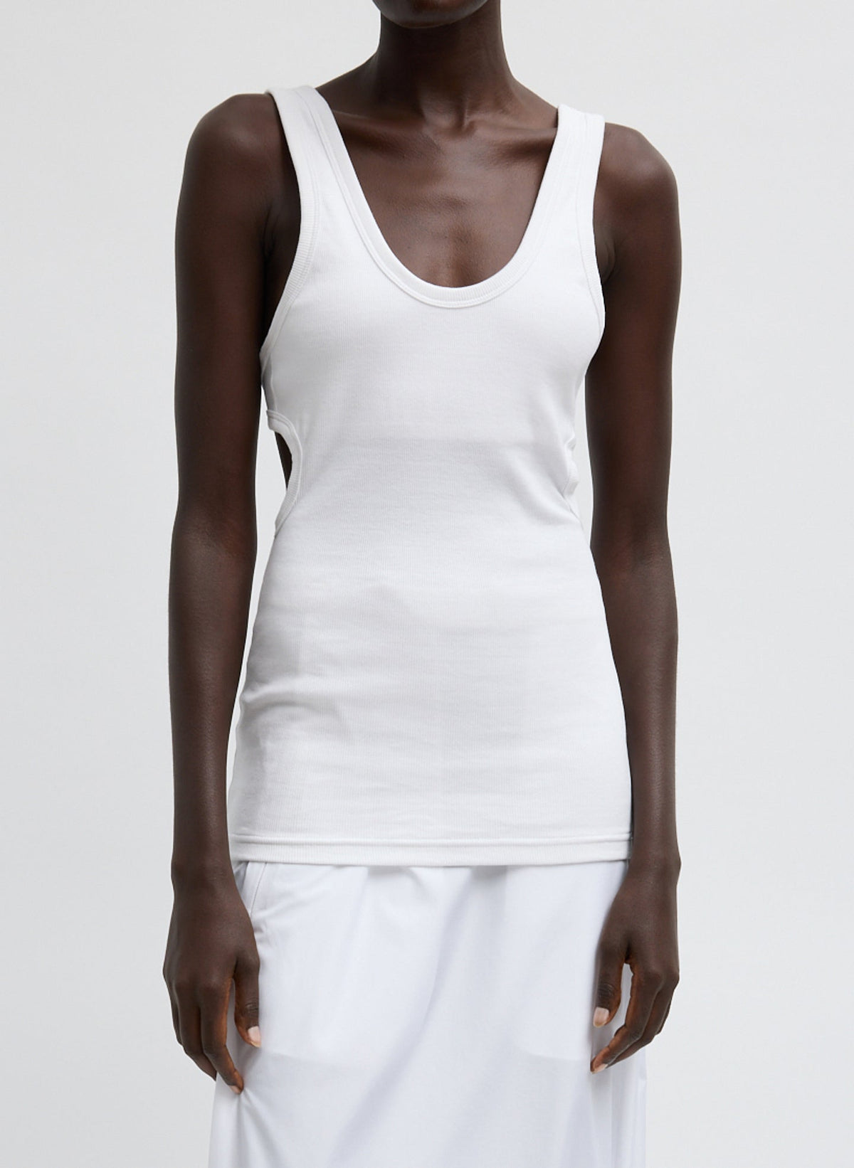 Ribbed Racerback Tank | Tibi