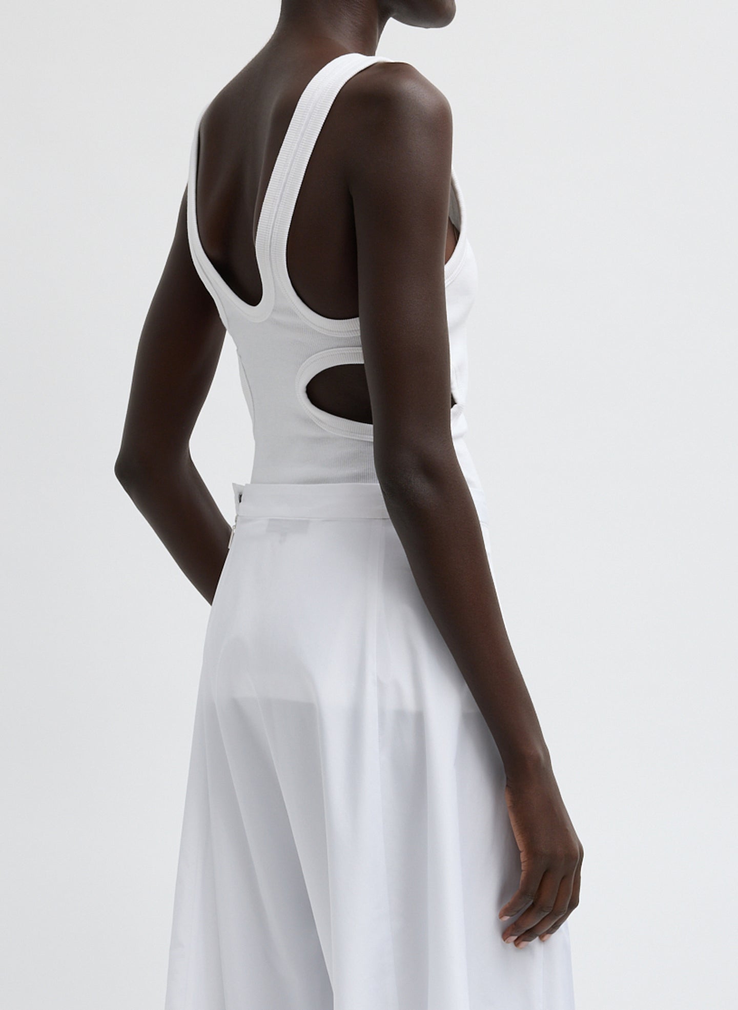 Ribbed Racerback Tank | Tibi