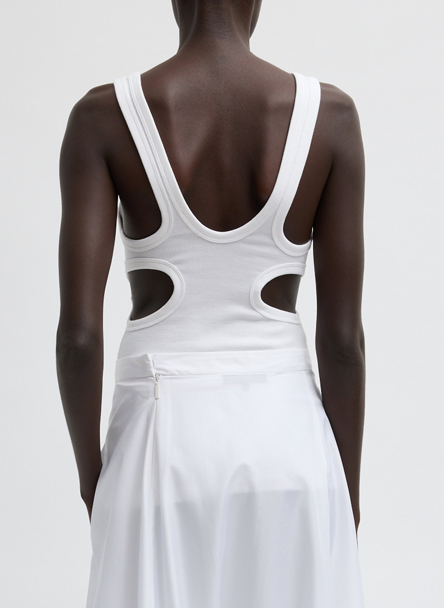 Ribbed Racerback Tank | Tibi