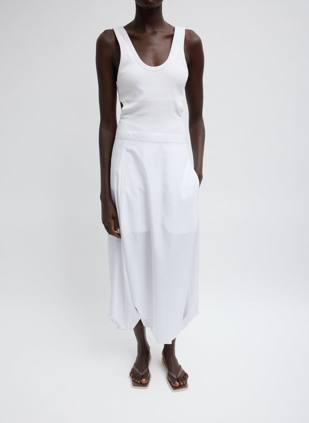 Ribbed Racerback Tank | Tibi