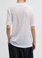 Sheer Crepe Knit Mock Unisex T-Shirt | Tibi
