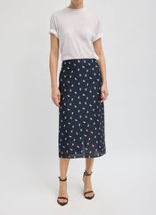 Silk Gazar Jacquard Pencil Skirt | Tibi