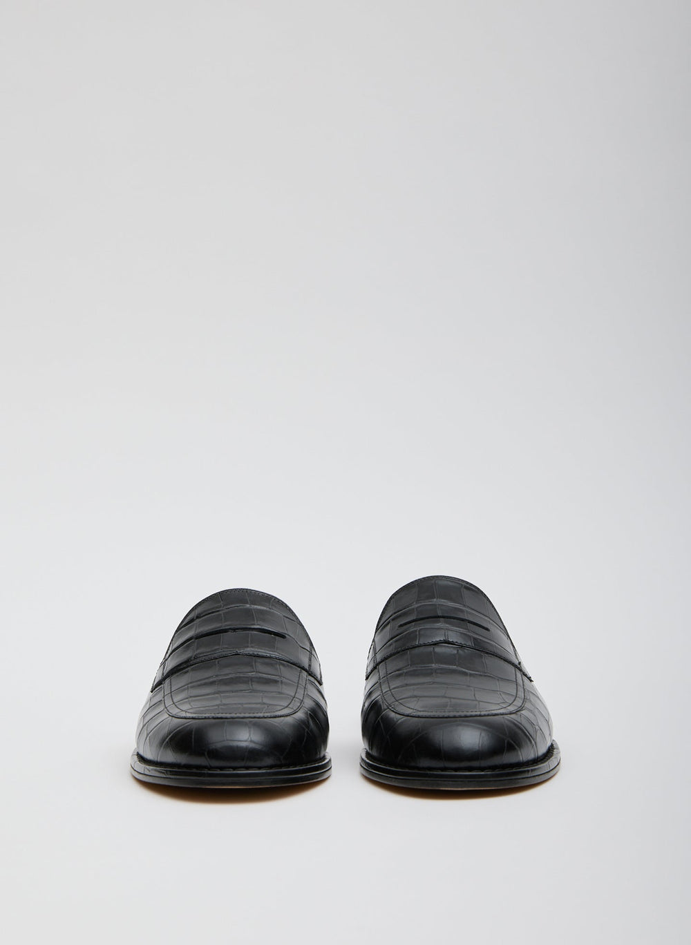 Herbert Slide Crocodile Embossed | Tibi